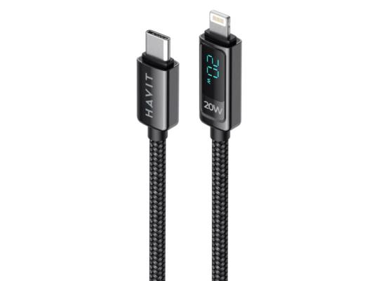 HAVIT CB6246 USB-C TO LIGHTING NYLON BRAIDED CABLE IPHONE 1.2M